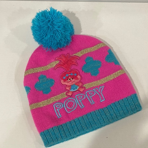Dreamworks Other - 3/$10 Dreamworks Trolls Pink and Blue Beanie